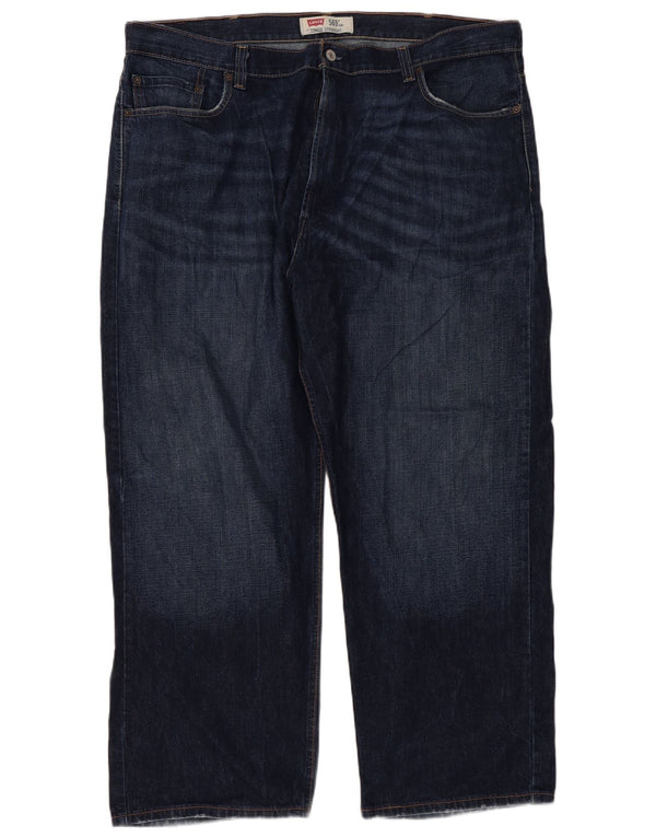 Levi's Uomo 569 Jeans dritti vestibilità ampia W42 L30 Cotone Blu
