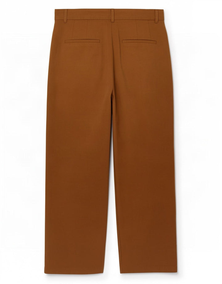 Pantaloni con pegging Zara da donna medi W30 L29 marrone modal