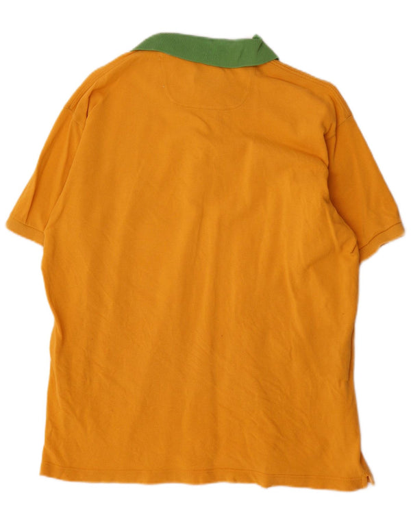 Polo da uomo Brooksfield IT 52 Large Yellow Colourblock