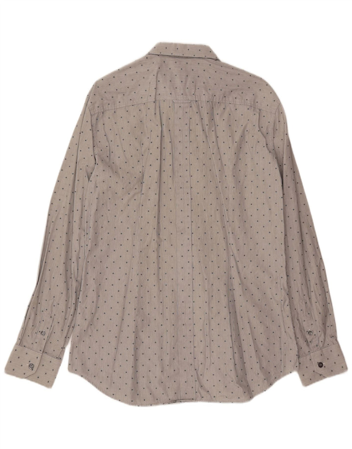 DOLCE & GABBANA Camicia BRAD da uomo in cotone maculato grigio medio