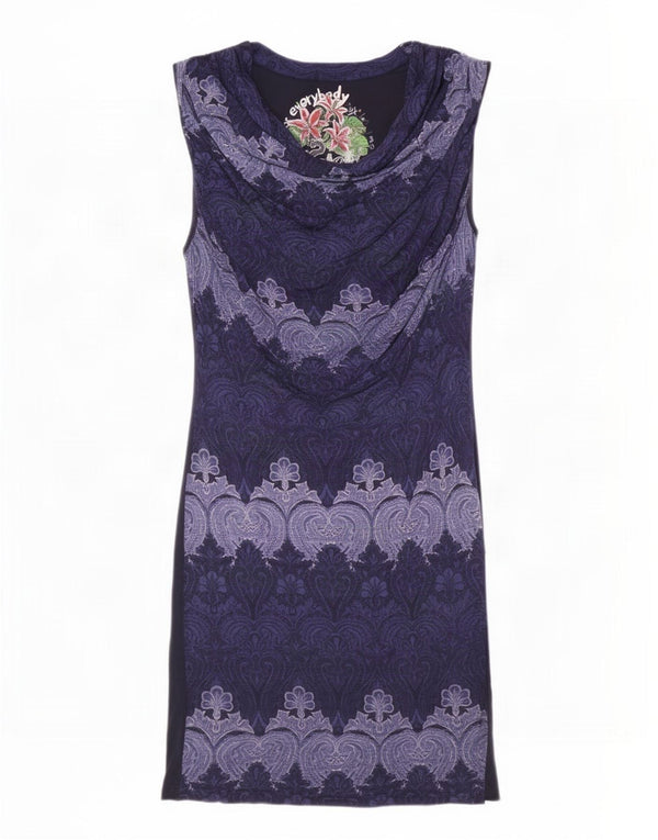 Desigual Abito tubino da donna UK 18 XL Blu navy Paisley