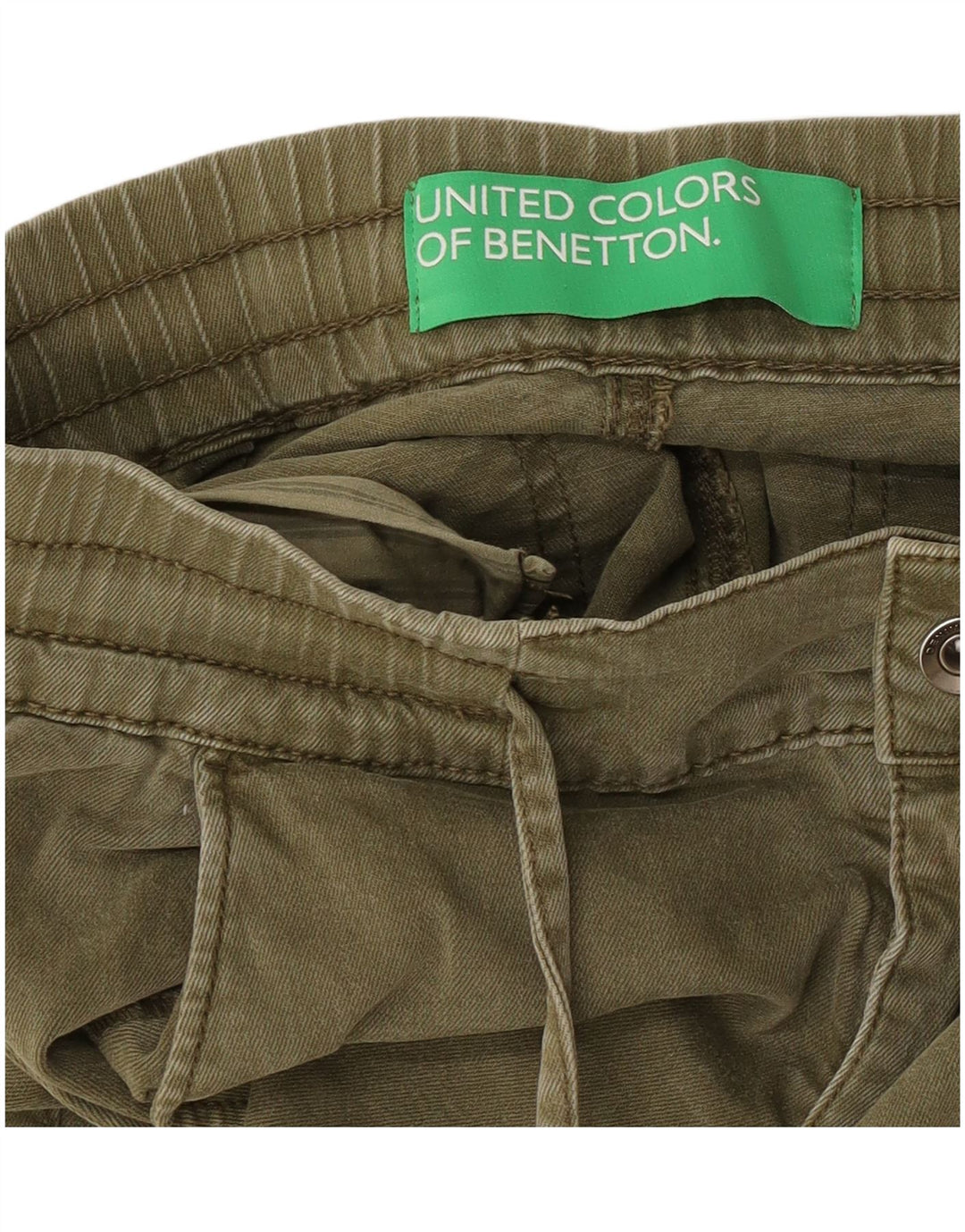 Pantaloni cargo da donna Benetton Joggers W30 L25 Cachi