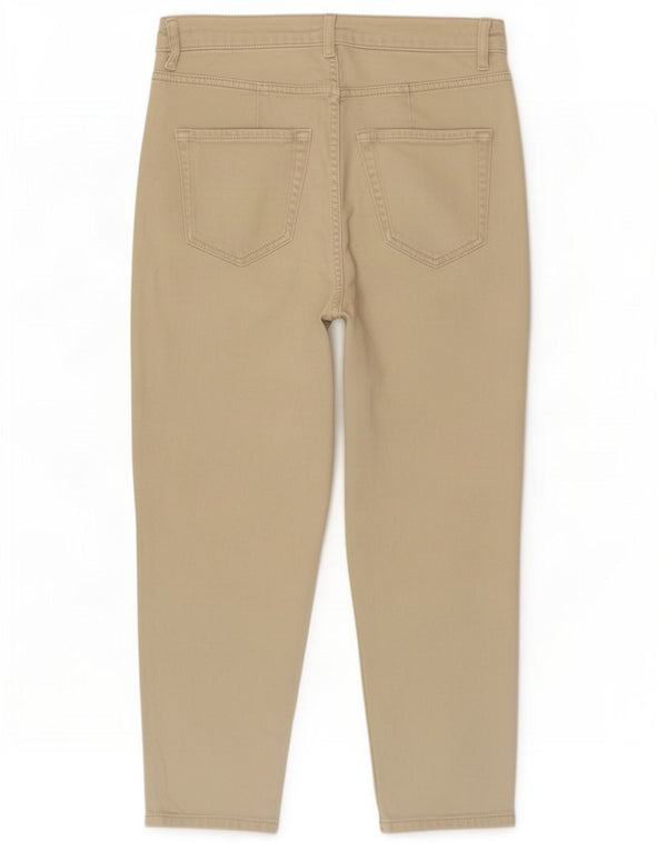 Pantaloni casual corti Marks & Spencer da donna UK 12 medi W30 L25 Beige
