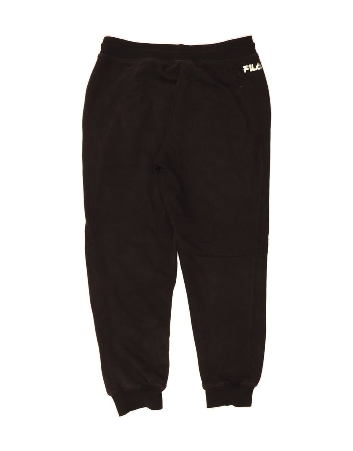 FILA Mens Tracksuit Trousers Joggers Small  Black Cotton Vintage Fila and Second-Hand Fila from Messina Hembry 