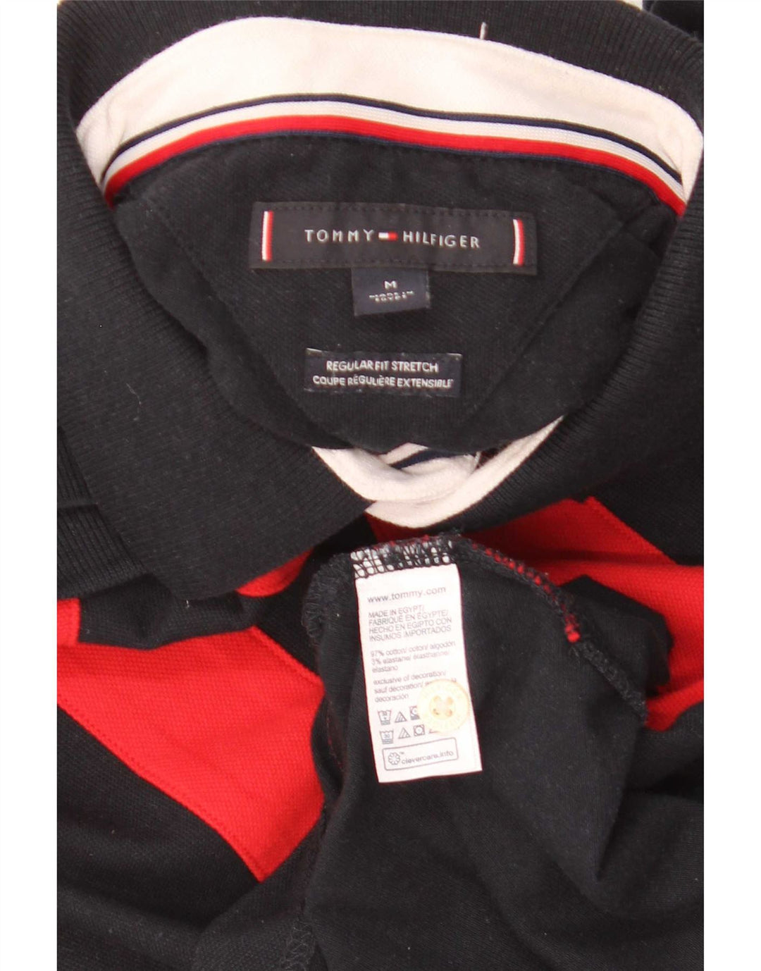 Polo da uomo con vestibilità regolare Tommy Hilfiger, colore blu navy medio
