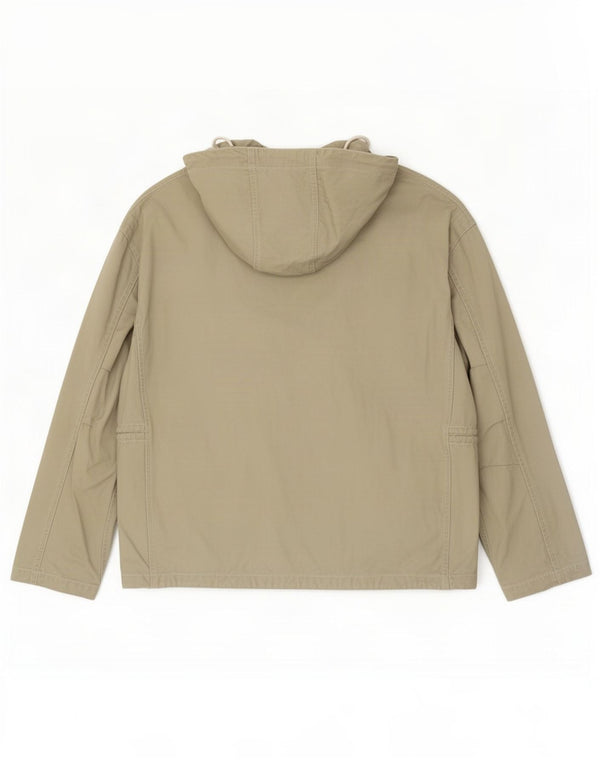 Rifle Mens Hooded Loose Fit Duffle Jacket UK 38 Medium Khaki