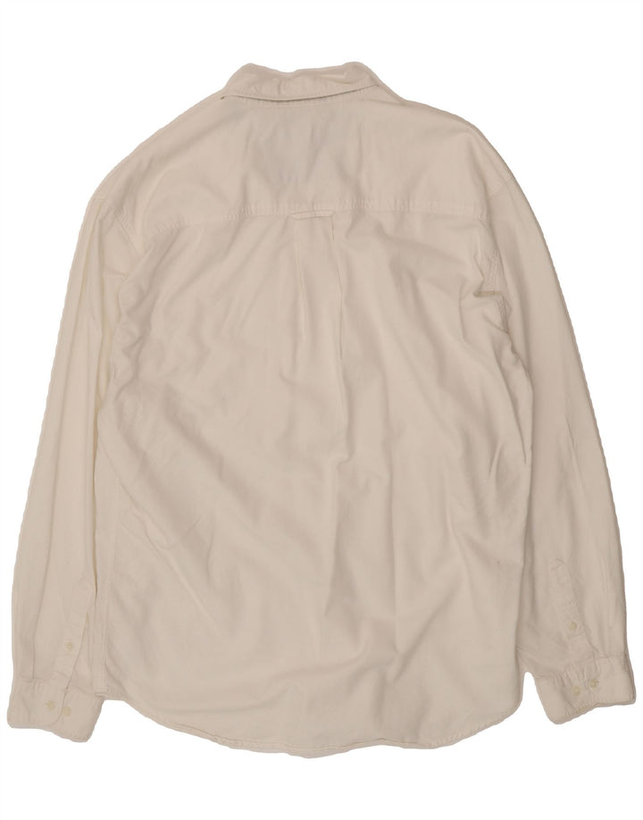 EDDIE BAUER Mens Shirt XL White Vintage Eddie Bauer and Second-Hand Eddie Bauer from Messina Hembry 