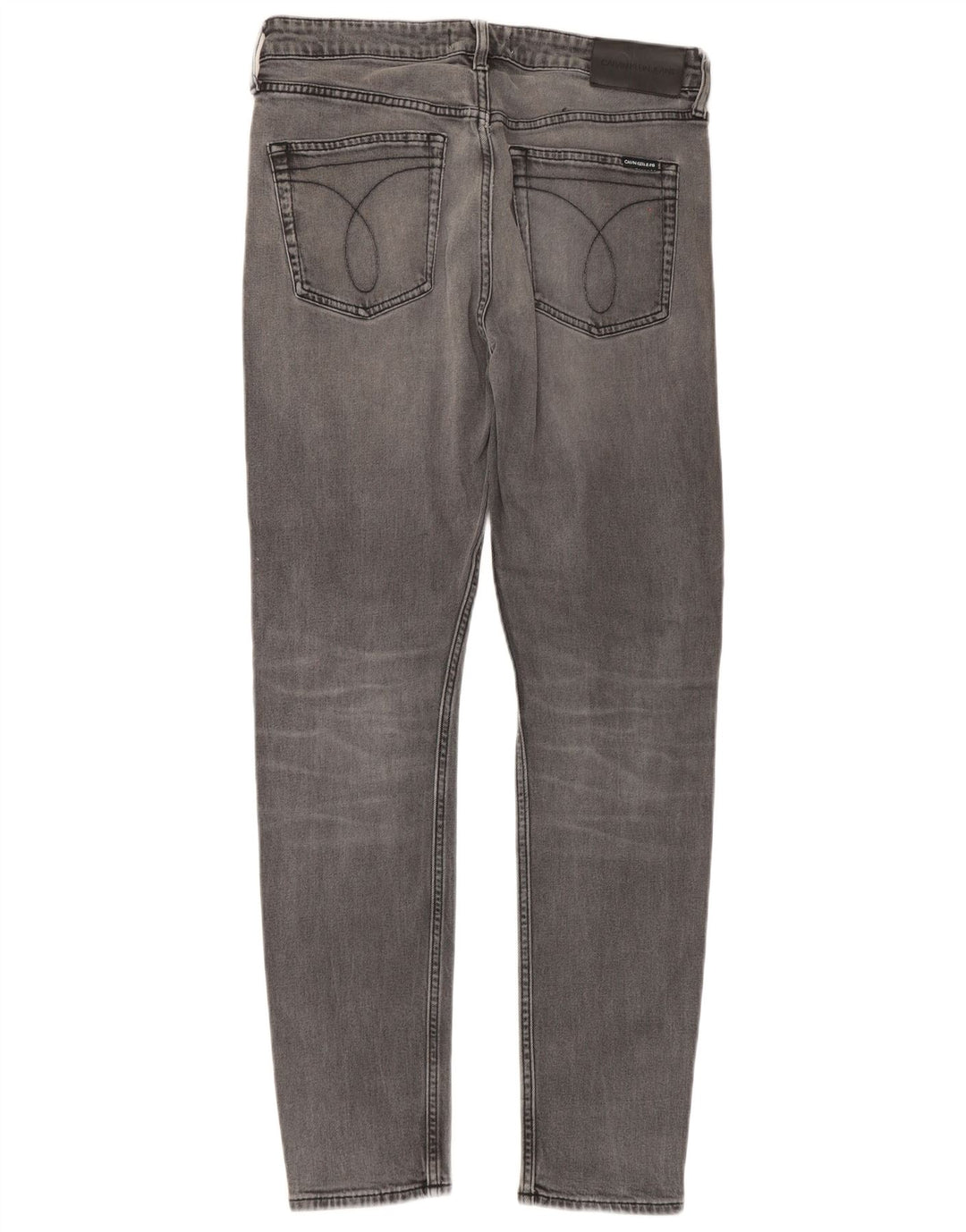 Jeans slim da uomo Calvin Klein W33 L32 cotone grigio