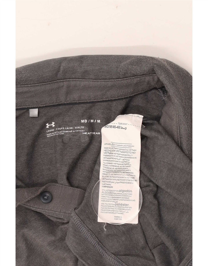 Polo Under Armour da uomo Heat Gear in cotone grigio medio