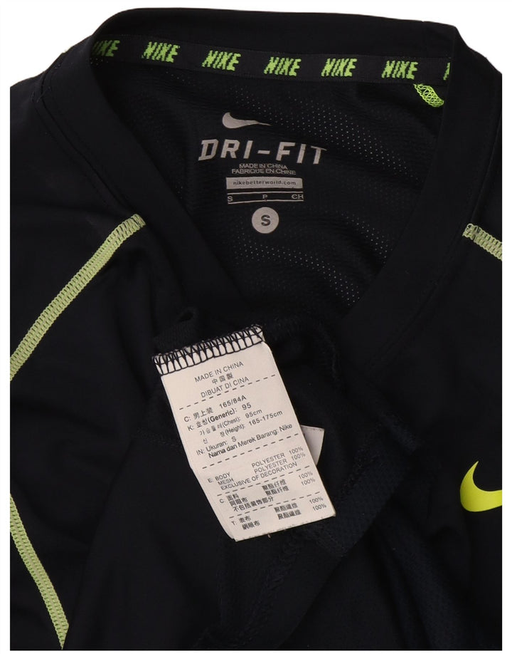 T-shirt Nike Dri Fit da uomo, piccola, in poliestere blu navy