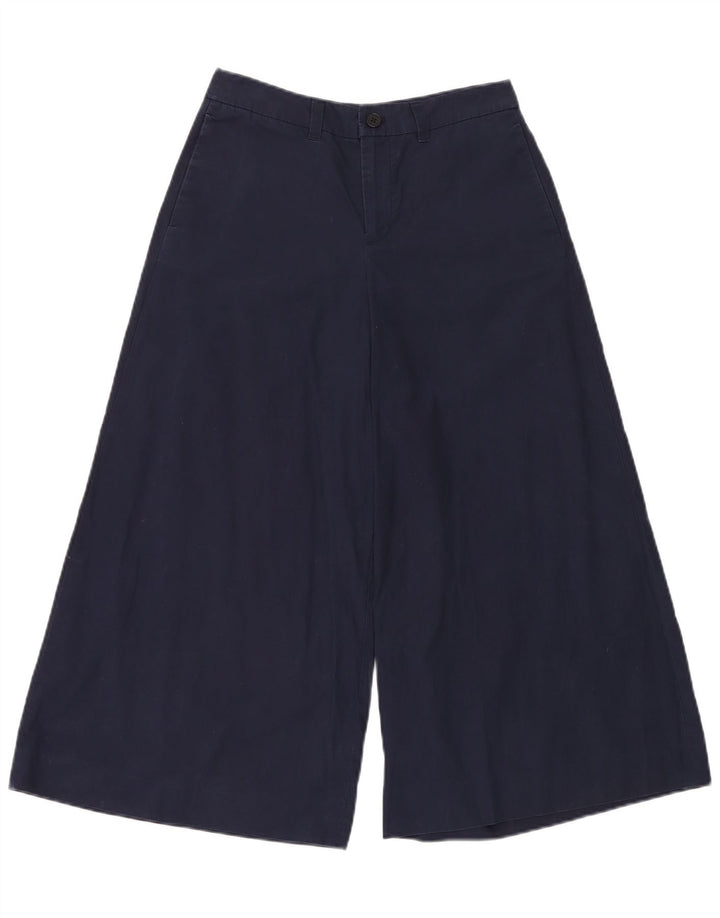Pantaloni corti da donna a gamba larga RALPH LAUREN US 2 XS W28 L24 Blu navy