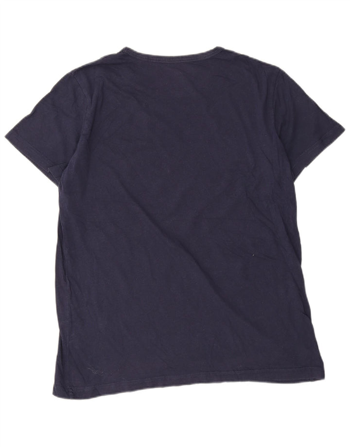 T-shirt da uomo Lyle & Scott Top grande in cotone blu navy