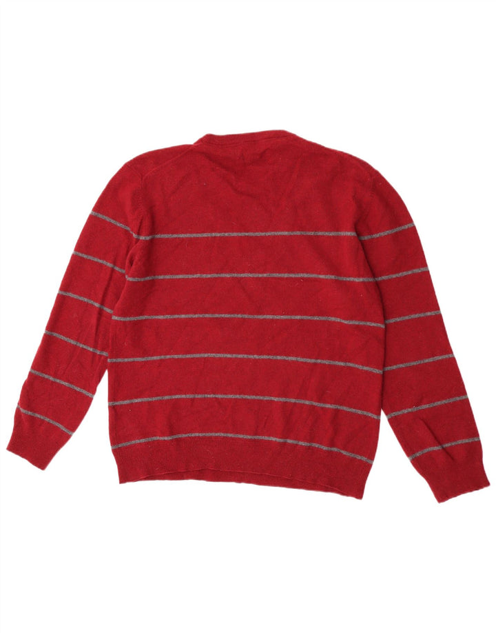 Gant Uomo Maglione Girocollo Maglione XL Lana d'Agnello a Righe Rosse