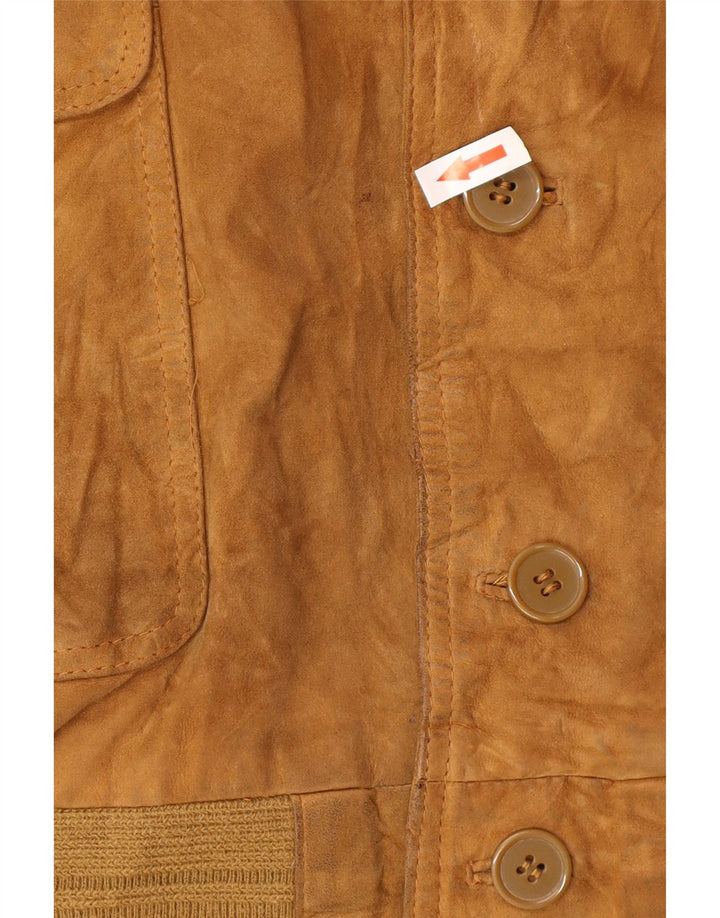 Giacca da uomo in pelle scamosciata Conbipel taglia 58 2XL in pelle beige