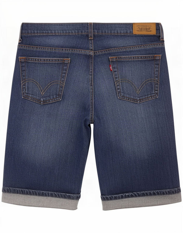 Pantaloncini di jeans Levi's 515 da donna US 8 medi W30 cotone blu