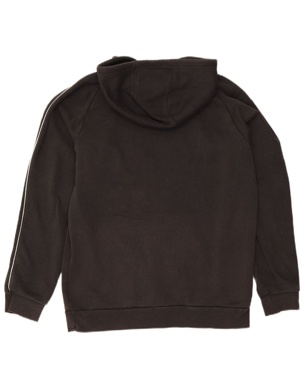 Felpa con cappuccio da uomo Adidas Large in cotone nero