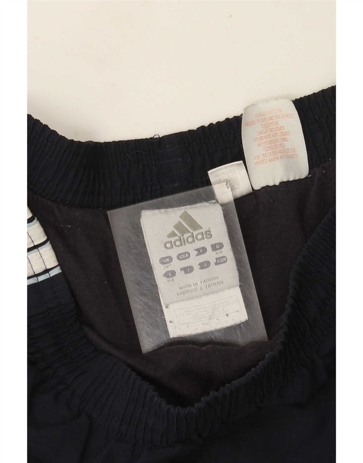 Pantaloni da tuta da uomo Adidas medi in poliestere blu navy