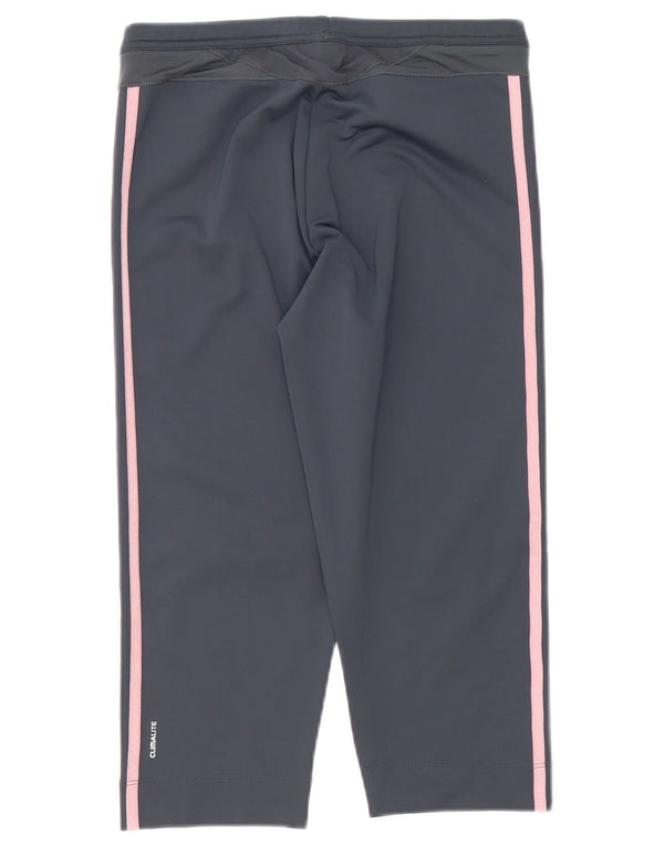 Pantaloni da tuta Adidas Clima 365 Capri da donna UK 16 Large Grigi
