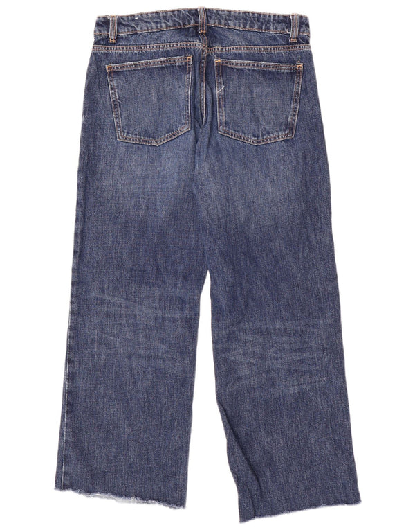Jeans Zara da donna a gamba larga EU 40 medio W30 L29 cotone blu