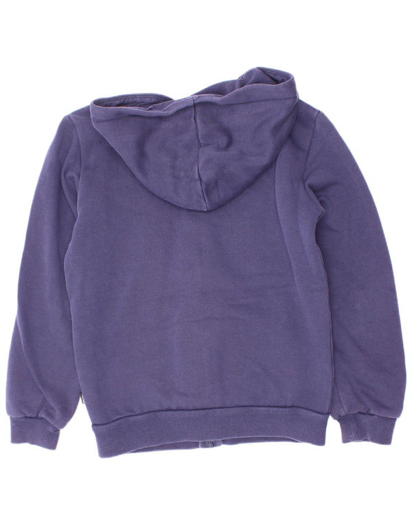 Felpa con cappuccio e zip grafica Puma da bambino 9-10 anni in cotone blu navy