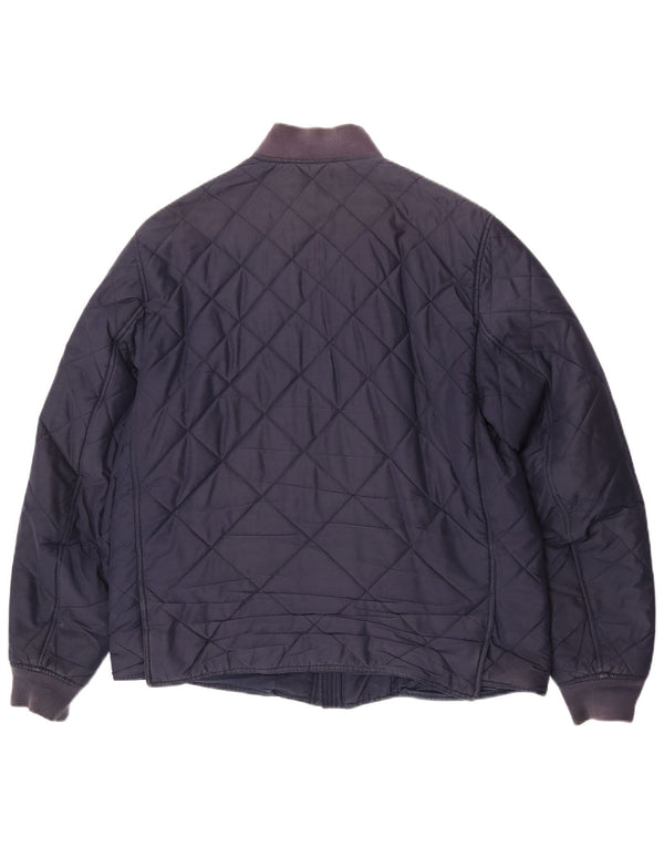 Giacca trapuntata da uomo Lacoste IT 56 3XL Poliestere blu navy