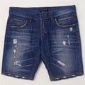 Pantaloncini di jeans invecchiati da uomo Dolce & Gabbana IT 50 Large W36 cotone blu
