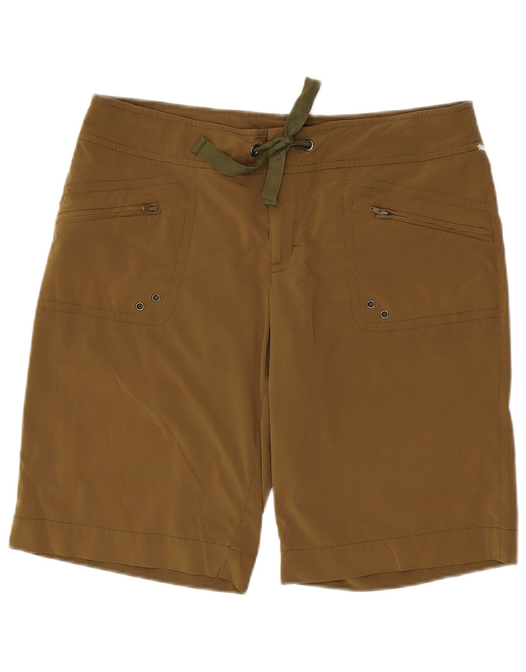 Pantaloncini cargo da donna ATHLETA US 8 Medium W34 Poliestere kaki