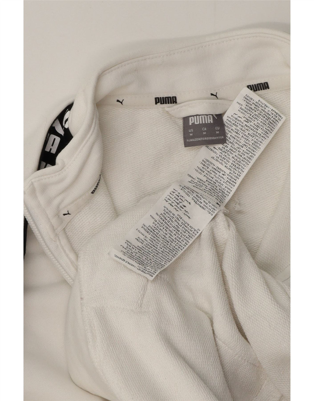 Giacca da tuta grafica da donna Puma UK 14 Medium White Colourblock