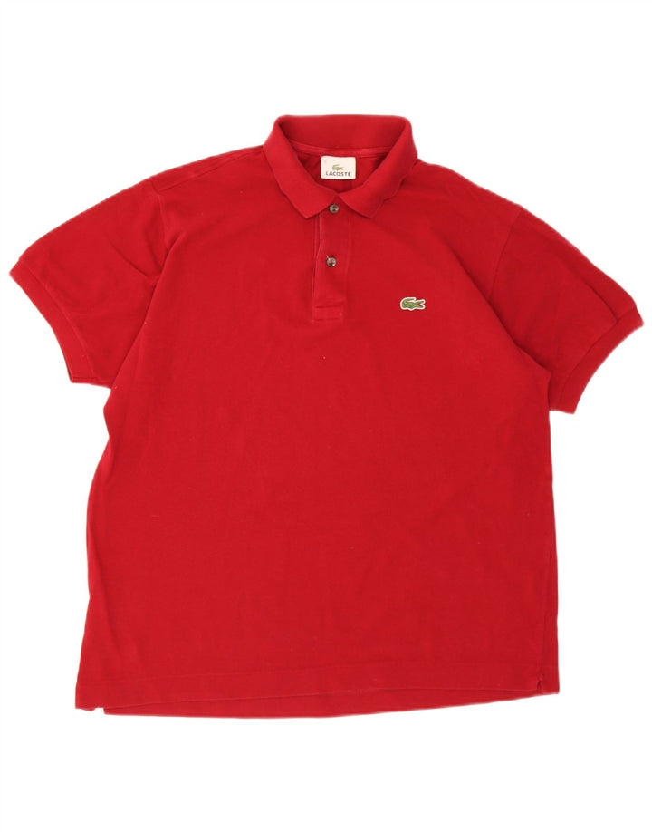 Polo da uomo Lacoste taglia 5 grande in cotone rosso