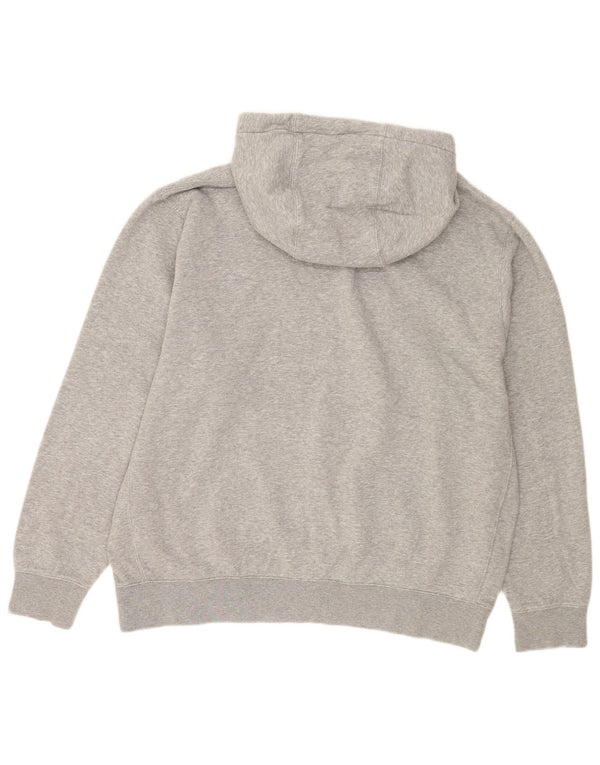 Felpa con cappuccio grafica Nike da uomo XL in cotone chiazzato grigio