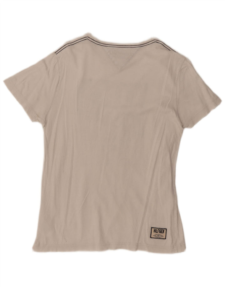 TOMMY HILFIGER T-shirt grafica da uomo Top bianco medio