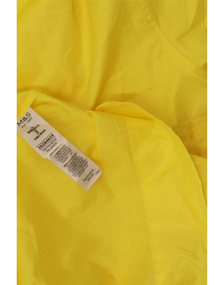 Impermeabile con cappuccio da donna Marks & Spencer UK 10 piccolo poliestere giallo