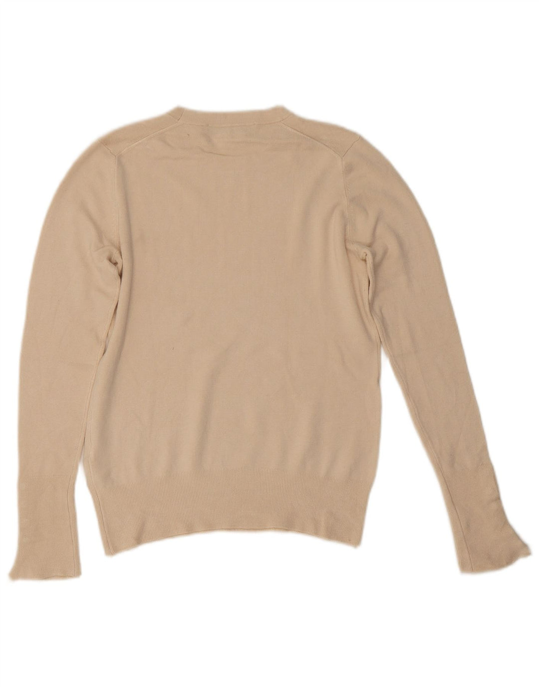 Maglione maglione girocollo da donna Zara UK 12 Viscosa beige medio