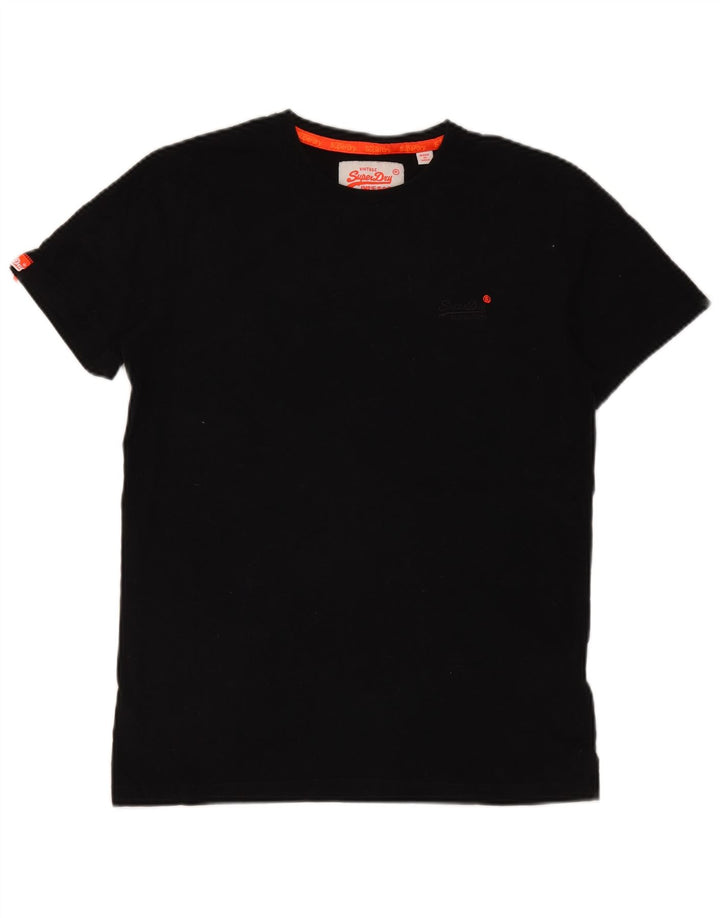 T-shirt da uomo Superdry Top in cotone nero medio