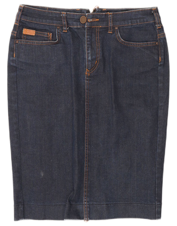 Gonna in denim da donna Zara EU 40 media W30 blu navy