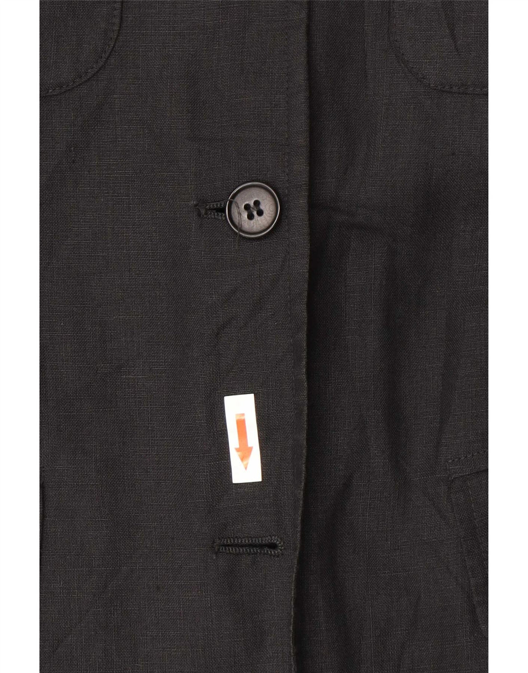 Max Mara Giacca blazer a 3 bottoni da weekend da donna UK 8 piccola in lino nero