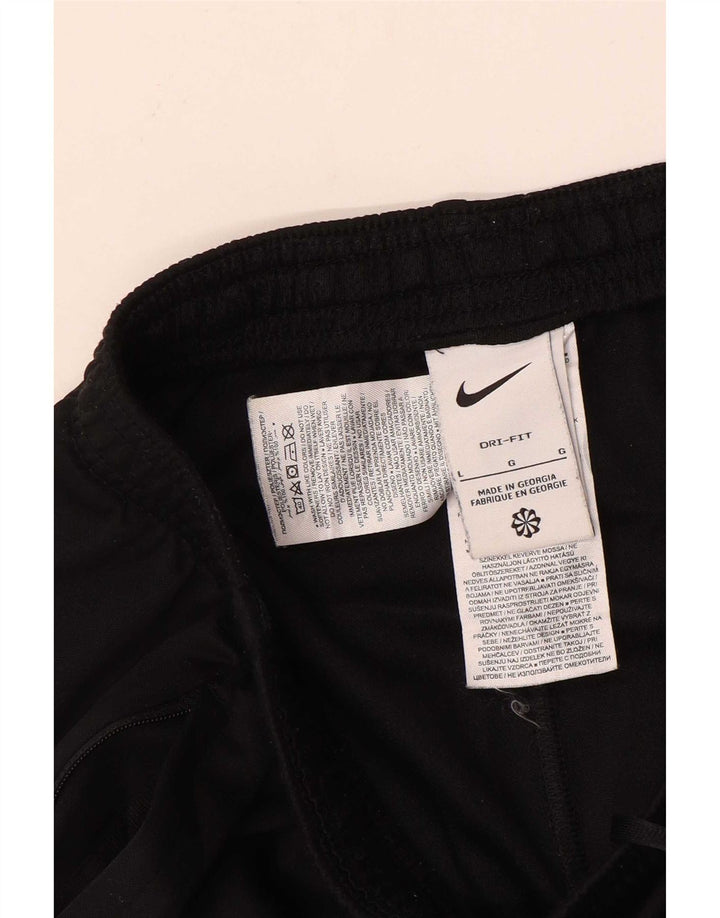Pantaloni da tuta Nike Dri Fit da uomo, grandi, in poliestere color block nero