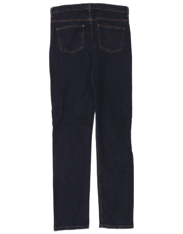 Jeans dritti da donna Marks & Spencer UK 14 Large W32 L32 Cotone blu navy