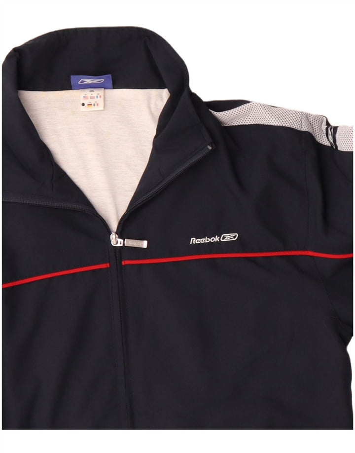 Giacca Reebok da ragazzo, tuta da ginnastica, 15-16 anni, XL, colore blu navy