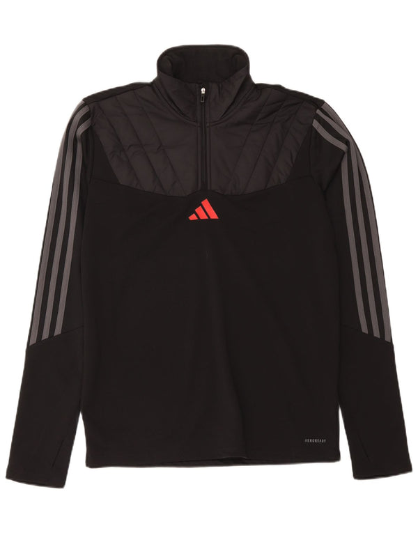 Tuta da uomo Adidas Aeroready Pullover Top color block nero medio
