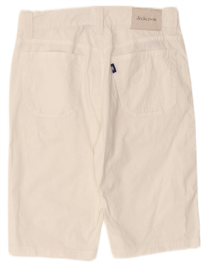 JECKERSON Bermuda da donna Pantaloncini casual W31 Cotone bianco medio
