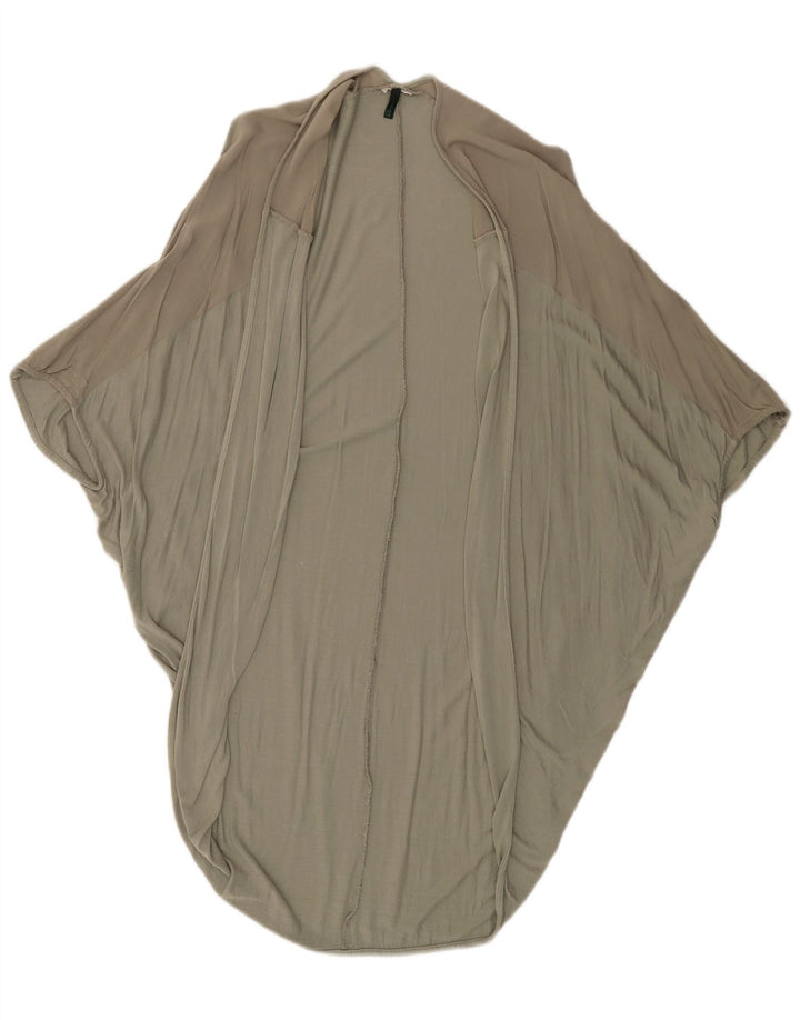 BENETTON Top cardigan poncho da donna taglia unica color kaki