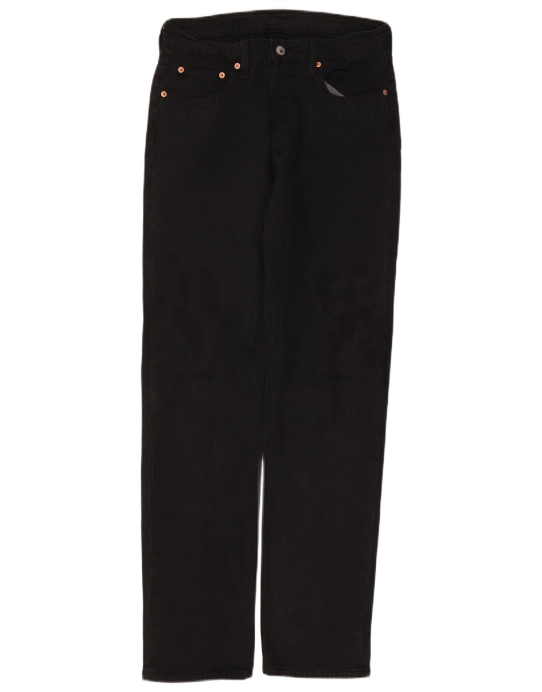 LEVI'S Jeans dritti da uomo 501 W29 L32 cotone nero