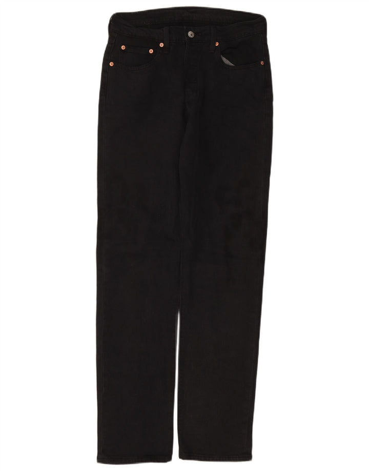 LEVI'S Jeans dritti da uomo 501 W29 L32 cotone nero