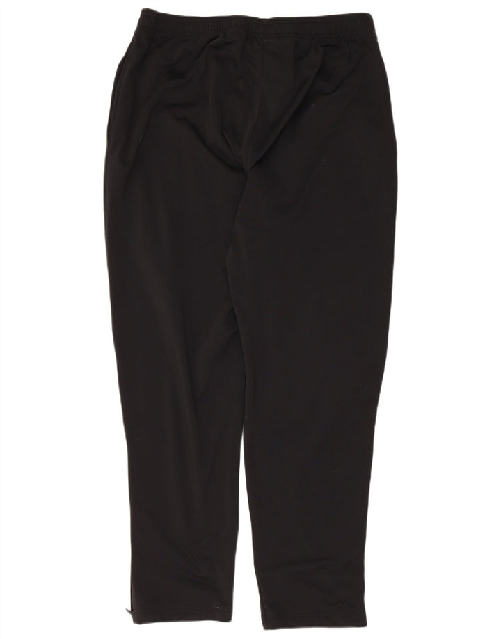 Pantaloni da tuta da uomo Adidas Large neri in poliestere sportivo