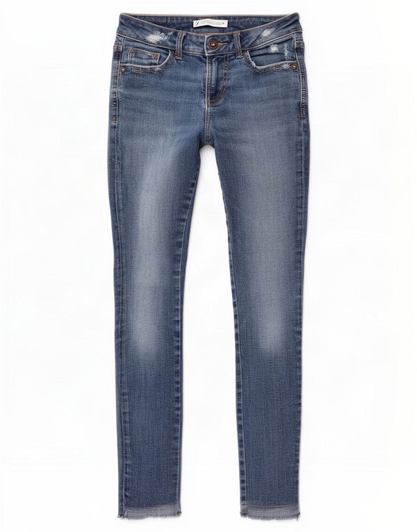 Jeans skinny effetto invecchiato da donna Zara EU 36 XS W26 L26 cotone blu