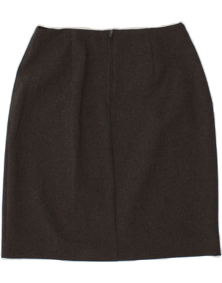 BENETTON Womens Pencil Skirt IT 42 Medium W28  Grey Polyester Vintage Benetton and Second-Hand Benetton from Messina Hembry 