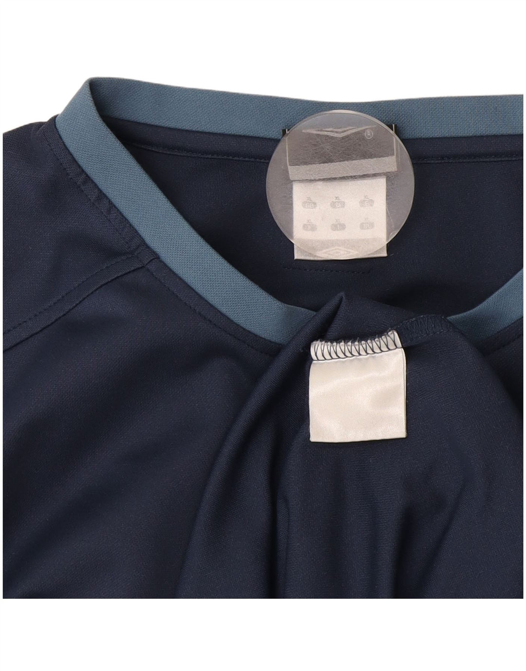 T-shirt grafica da uomo Umbro Top XL Poliestere color block blu navy