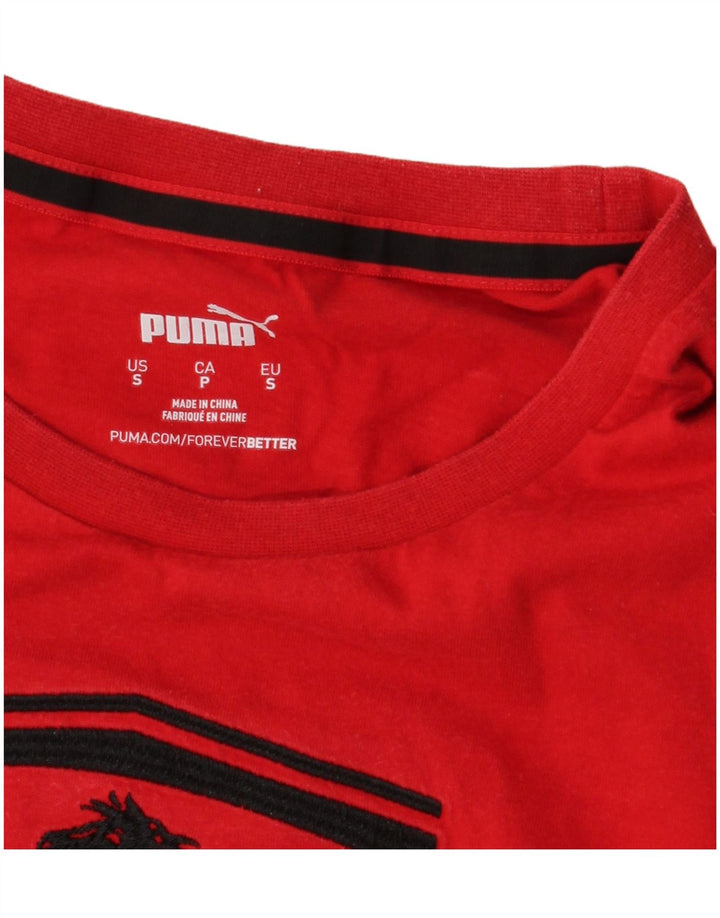 T-shirt grafica PUMA da uomo Ferrari piccola rossa
