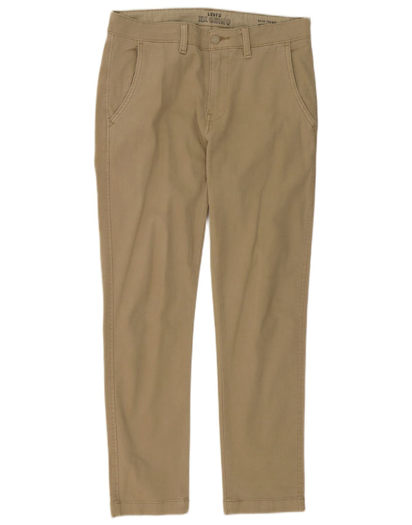 Pantaloni chino slim affusolati da uomo LEVI'S W30 L30 in cotone beige